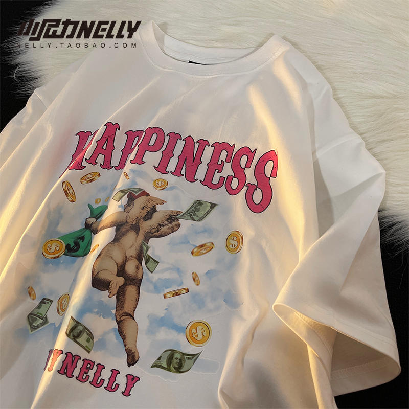 เสื้อยืดคอกลม ผู้ชาย เสื้อยืดผู้ชายเกาหลี เสื้อยืดเกาหลี แบรนด์ NELLY
