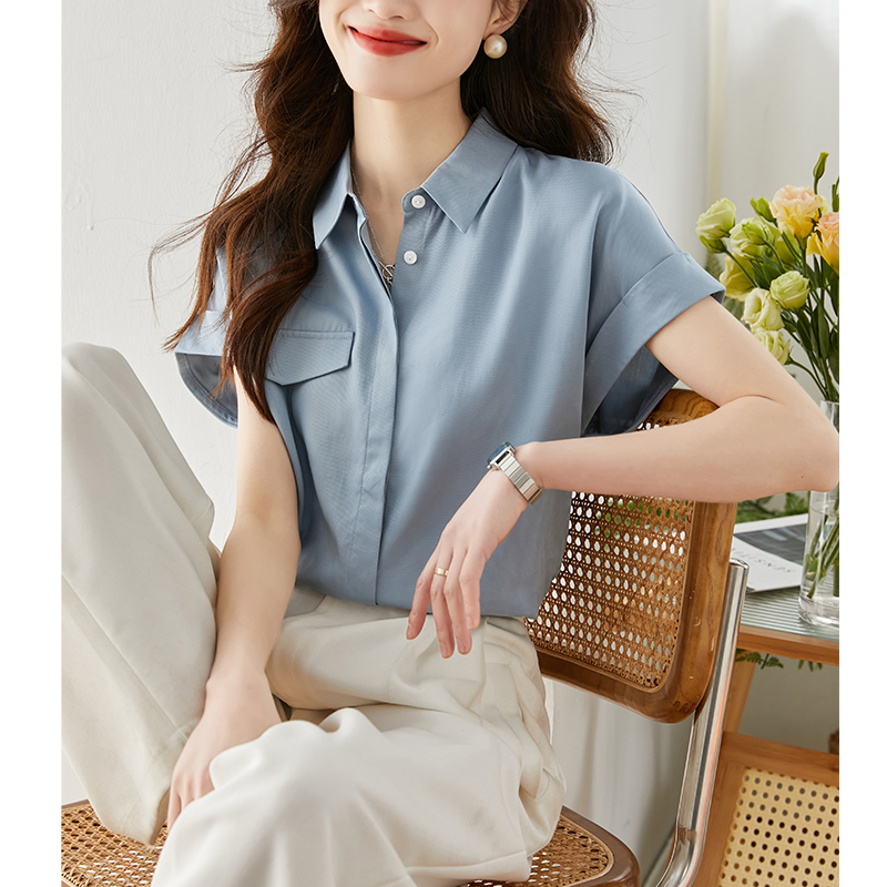 เสื้อเชิ้ตผู้หญิงแขนยาว เสื้อเชิ้ตผู้หญิงใส่ทํางาน 390 บาทต่อชิ้น ฟรีค่าจัดส่ง