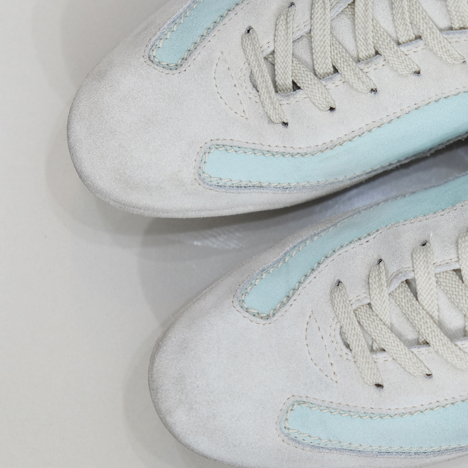 Tod's Beige/Vert "Owens Gommini Allacciato" Sneakers Size 40