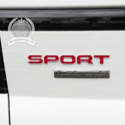 โลโก้สติกเกอร์ LAND ROVER - SPORT & AUTOBIOGRAPHY LOGO ขนาดมาตราฐาน