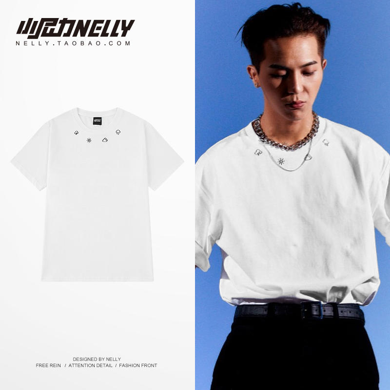 เสื้อยืดคอกลม ผู้ชาย เสื้อยืดผู้ชายเกาหลี เสื้อยืดเกาหลี แบรนด์ NELLY