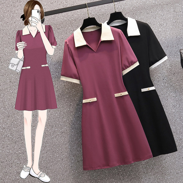 เดรสคนอ้วน เดรสสาวอวบ ชุดเดรสคนอ้วนวัยรุ่น BY PLUS SIZE Girl