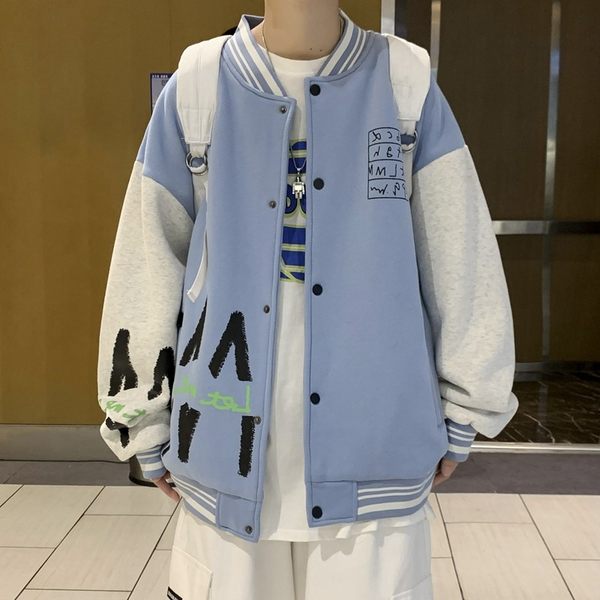 เสื้อแจ็คเก็ตเบสบอล เสื้อคลุม เสื้อแขนยาวสไตล์เกาหลี