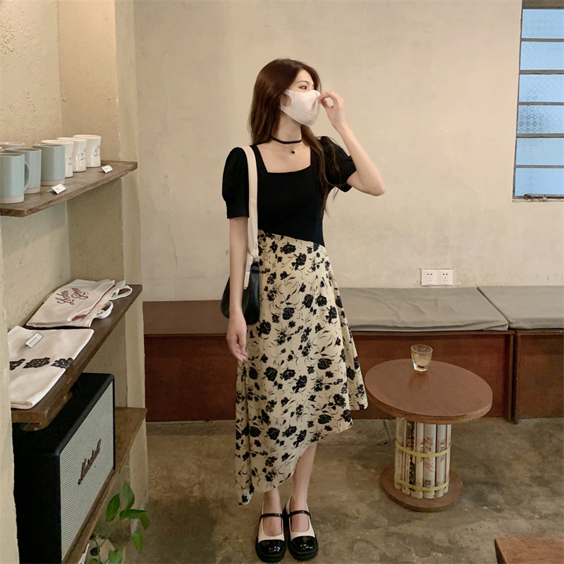 เดรสแขนสั้น มีไซส์ L-4XLอก 38-47 นิ้ว ใส่ได้ทั้งสาวหุ่นดีน่ารักจนถึงสาวอวบพลัสไซส์