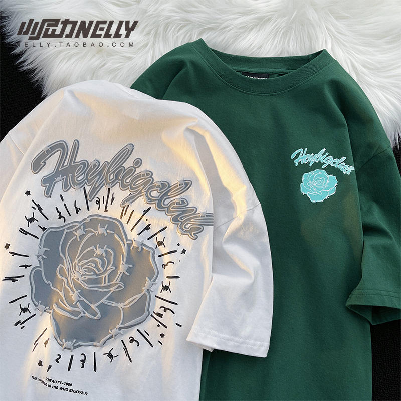 เสื้อยืดคอกลม ผู้ชาย เสื้อยืดผู้ชายเกาหลี เสื้อยืดเกาหลี แบรนด์ NELLY