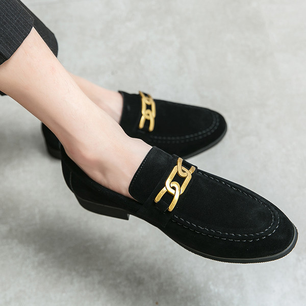 รองเท้าหนังผู้ชาย มีไซส์39-44 รองเท้าโลฟเฟอร์ชาย Slip-On Shoes