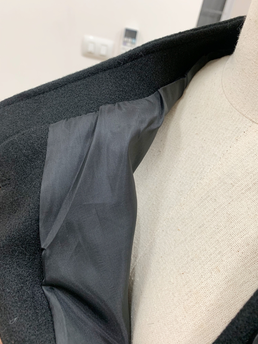 European style cape coat แบบสวยผู้ดี ไฮโซสุดๆ สายแฟชั่นห้ามพลาด ทรงสวยเกาหลี พร้อมสายรัดเอว เพิ่มความเก๋ มีซับในกันลมด้วยน้า black