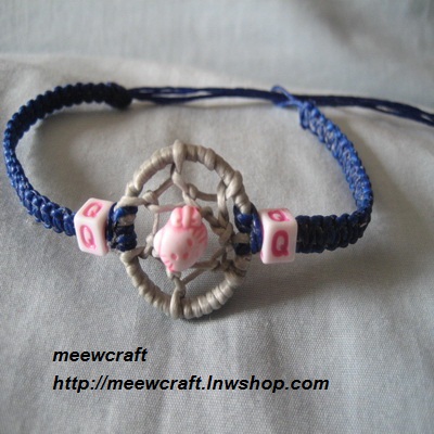 สร้อยข้อมือตาข่ายดักฝัน#Dm047 size7"
