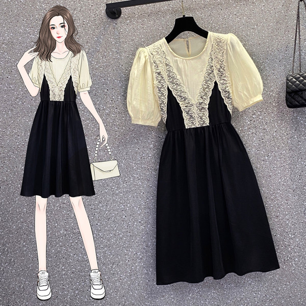 เดรสคนอ้วน เดรสสาวอวบ ชุดเดรสคนอ้วนวัยรุ่น BY PLUS SIZE Girl