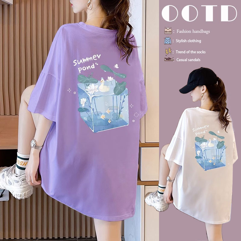 เสื้อยืดคนอ้วนแบบโอเวอร์ไซส์แบบ ulzzang fashion สนใจทักแชท