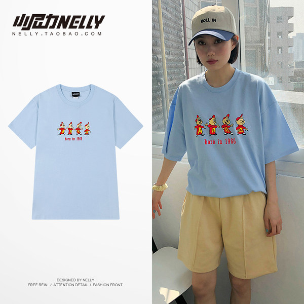 เสื้อยืดคอกลม ผู้ชาย เสื้อยืดผู้ชายเกาหลี เสื้อยืดเกาหลี แบรนด์ NELLY
