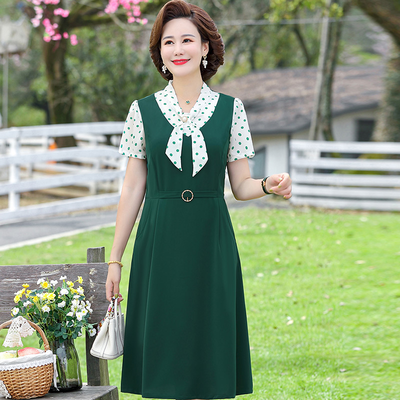เดรสวัยผู้ใหญ่40-60ปี เดรสคุณแม่ ชุดเดรสทำงานวัยผู้ใหญ่ แบรนด์ MAMA DRESS