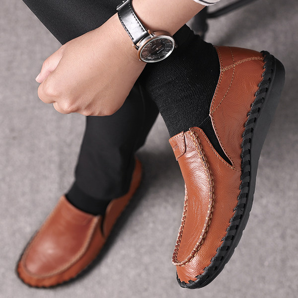 รองเท้าหนังผู้ชาย มีไซส์39-44 รองเท้าโลฟเฟอร์ชาย Slip-On Shoes