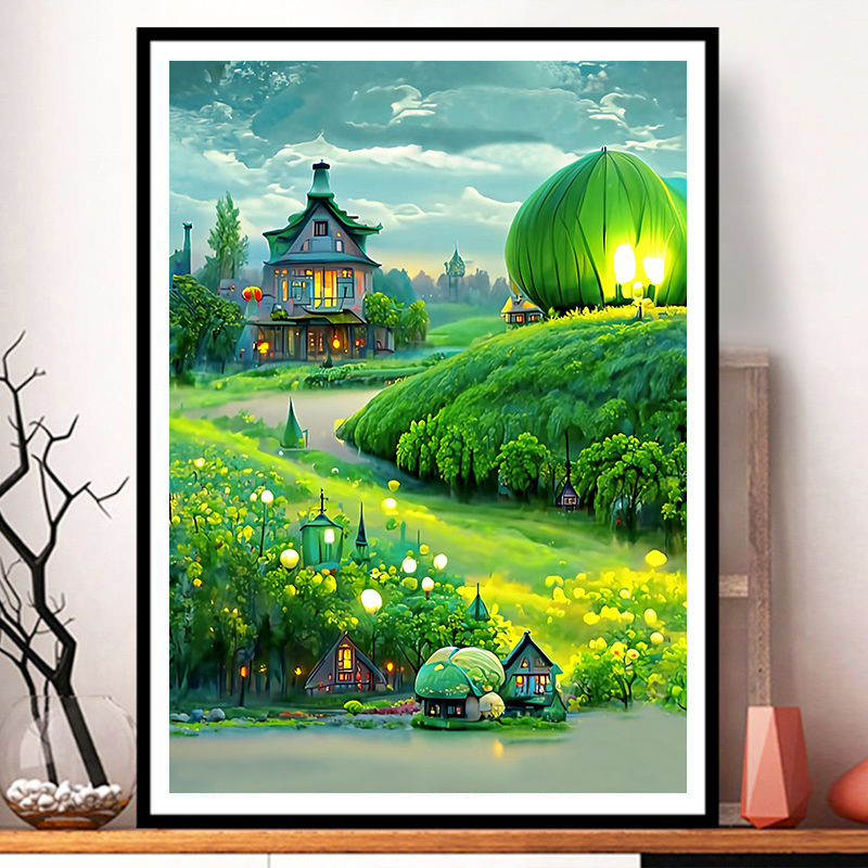 ชุดปักครอสติช รูปบ้าน สอบถามขนาดและสั่งซื้อได้ที่ LINE