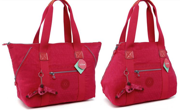 กระเป๋าถือ กระเป๋าสะพาย ผู้หญิง กระเป๋าผ้าไนลอน แบบปากกว้าง ปรับเปลี่ยนสไตล์ ได้ 2 แบบ ใส่เสื้อผ้า ใส่หนังสือเรียน กระเป๋าไนลอน กระเป๋าวัยรุ่น 932269