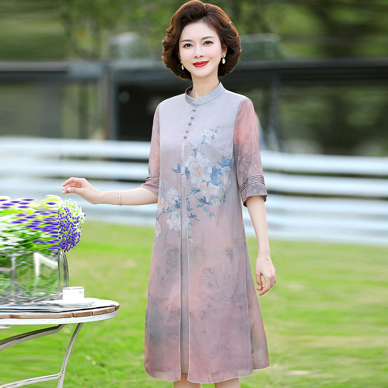 เดรสวัยผู้ใหญ่40-60ปี เดรสคุณแม่ ชุดเดรสทำงานวัยผู้ใหญ่ แบรนด์ MAMA DRESS