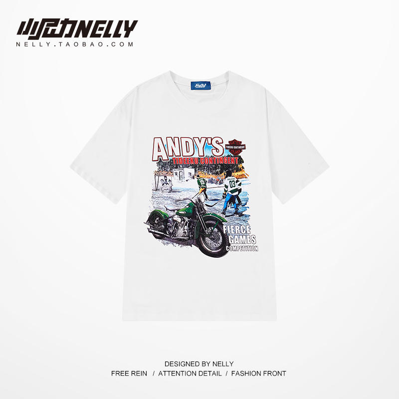 เสื้อยืดคอกลม ผู้ชาย เสื้อยืดผู้ชายเกาหลี เสื้อยืดเกาหลี แบรนด์ NELLY