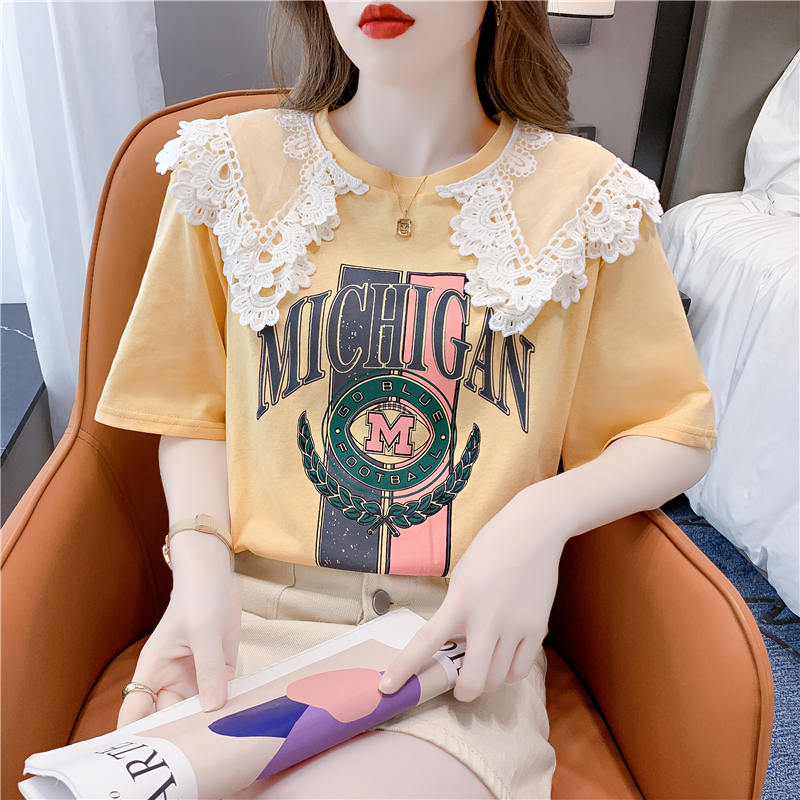 เสื้อยืดวัยรุ่นน่ารักๆ เสื้อวัยรุ่นแขนสั้น เสื้อผ้าวัยรุ่นเกาหลี แบรนด์ Wiyike