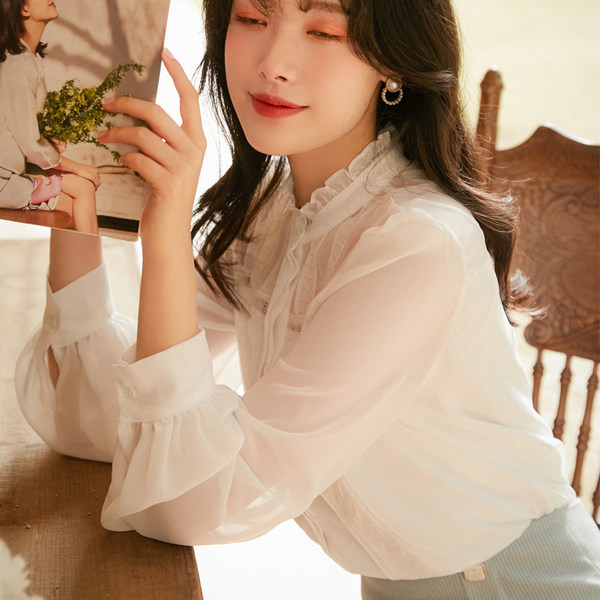 เสื้อชีฟองเกาหลี เสื้อชีฟองสวยๆ