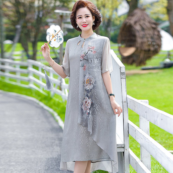 เดรสวัยผู้ใหญ่40-60ปีเดรสคุณแม่