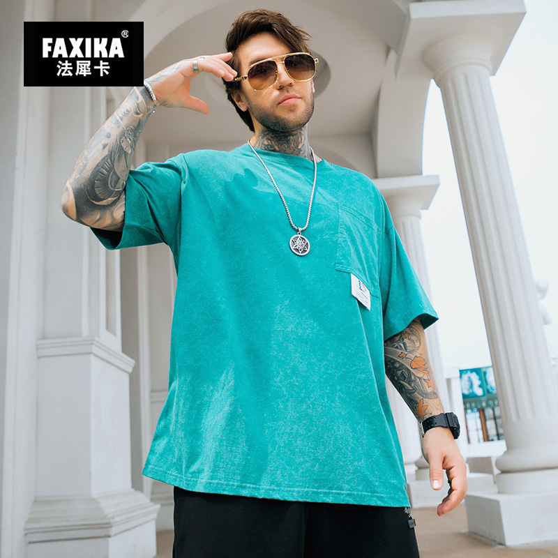 เสื้อยืดผู้ชายอ้วน S-5XL(อกเสื้อ39-51นิ้ว)