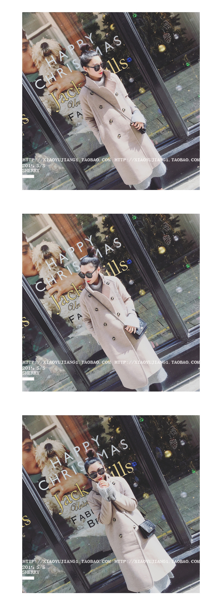 OverCoat เสื้อโค้ทกันหนาว ทรงยาวโอเวอร์ สไตล์ยุโรป ดีไซน์หรู งานดี ผ้าวูลเนื้อละเอียด บุซับในกันลม same pic