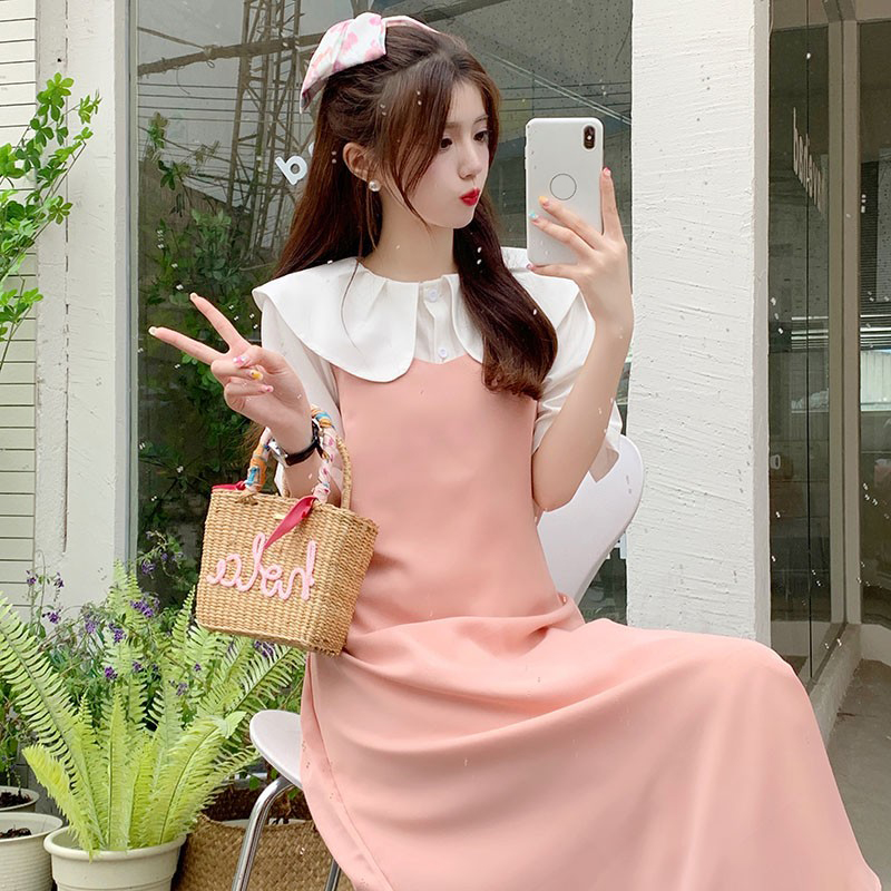 เดรสวัยรุ่น-เดรสคนอ้วนวัยรุ่น L-4XL(อก38-46 นิ้ว)