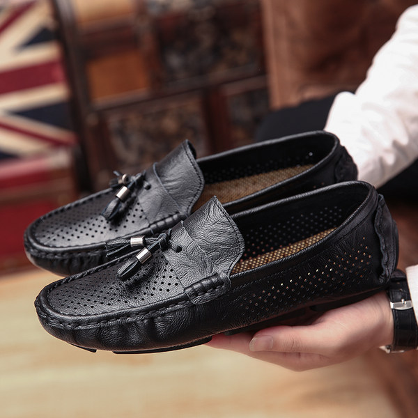 รองเท้าหนังผู้ชาย มีไซส์39-44 รองเท้าโลฟเฟอร์ชาย Slip-On Shoes