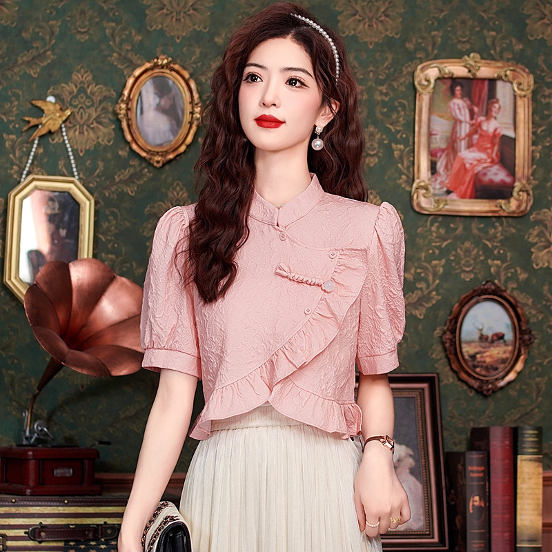 เสื้อเชิ้ตผู้หญิงใส่ทํางาน 390 บาทต่อชิ้น ฟรีค่าจัดส่ง
