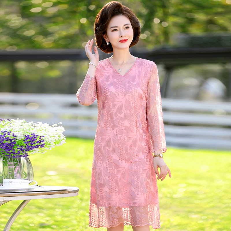 เดรสวัยผู้ใหญ่40-60ปี เดรสคุณแม่ ชุดเดรสทำงานวัยผู้ใหญ่ แบรนด์ MAMA DRESS
