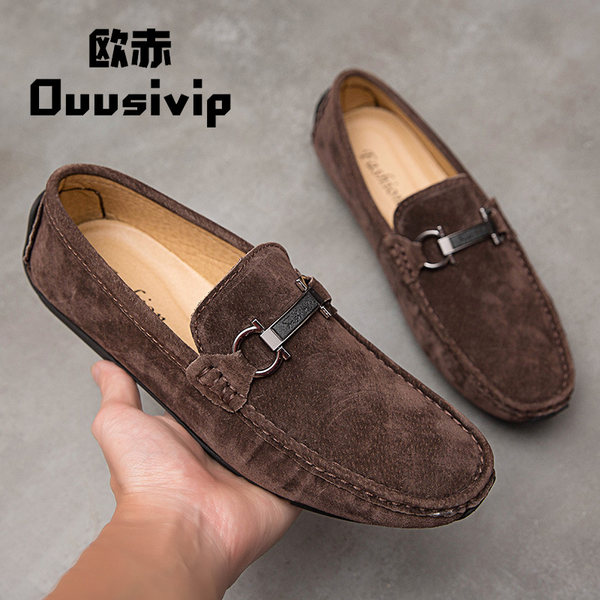 รองเท้าหนังผู้ชาย มีไซส์39-44 รองเท้าโลฟเฟอร์ชาย Slip-On Shoes