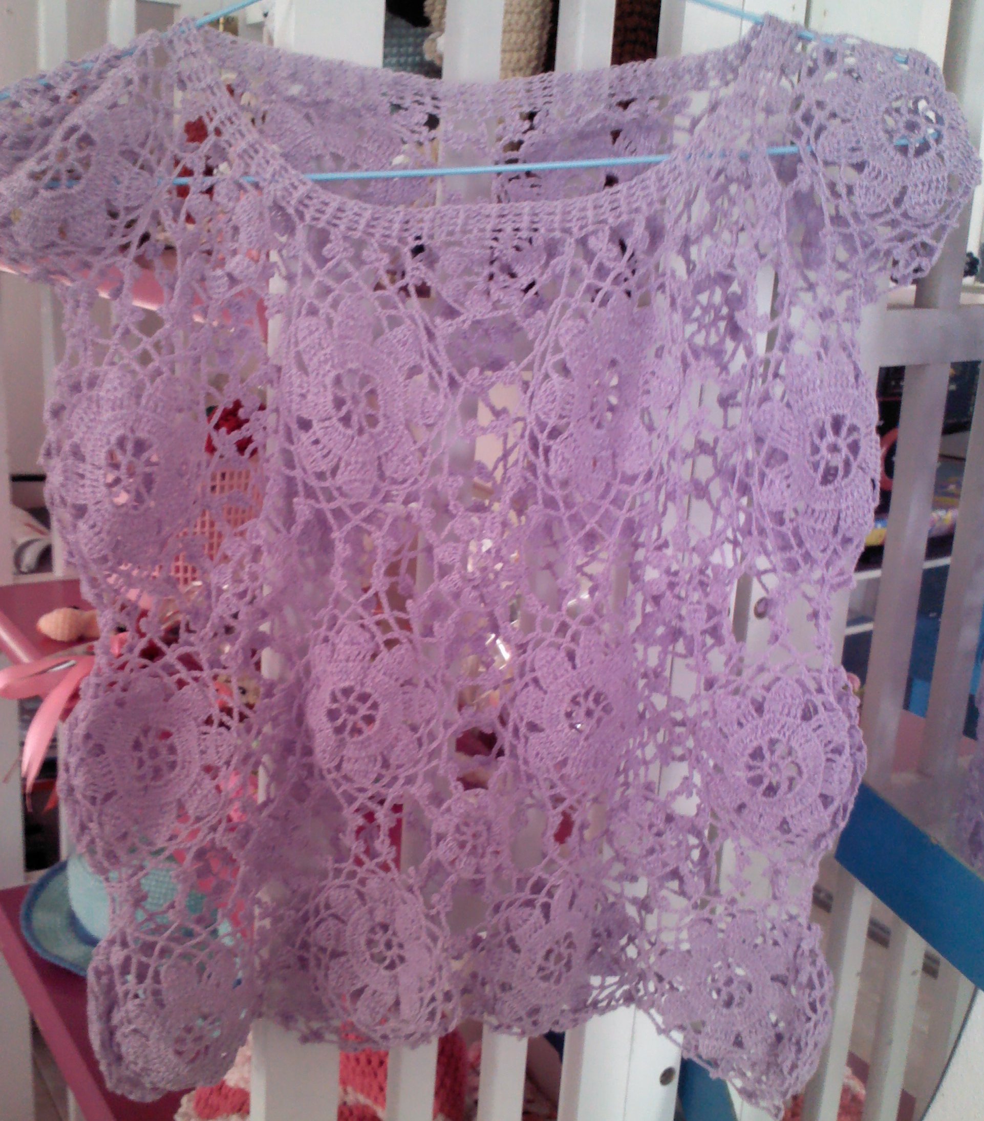 เสื้อถักม่วง