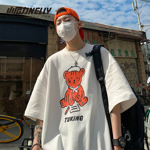 เสื้อยืดคอกลม ผู้ชาย เสื้อยืดผู้ชายเกาหลี เสื้อยืดเกาหลี แบรนด์ NELLY