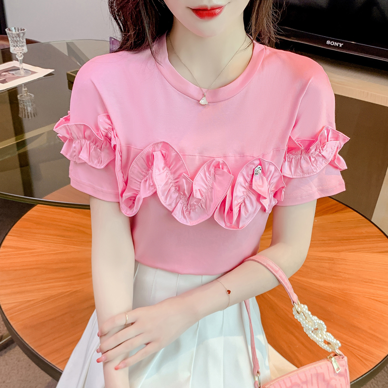 เสื้อผ้าวัยรุ่นเกาหลี เสื้อยืดวัยรุ่นผู้หญิง มีขนาด S M L XL