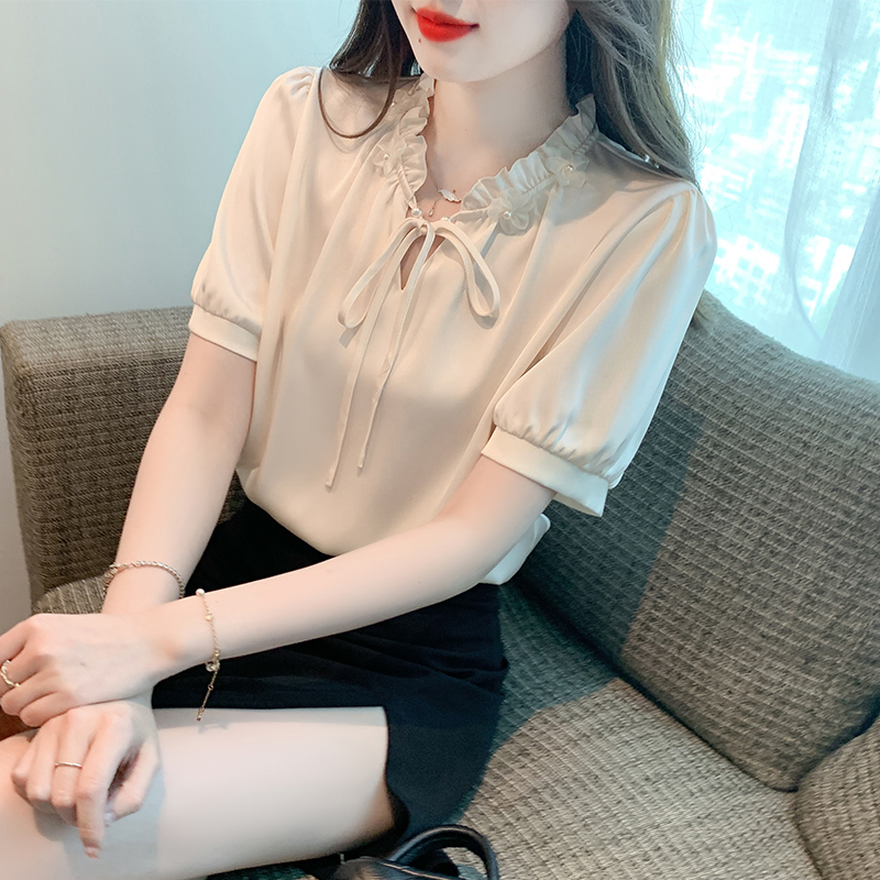 เสื้อเชิ้ตผู้หญิงแขนยาว เสื้อเชิ้ตผู้หญิงใส่ทํางาน 390 บาทต่อชิ้น ฟรีค่าจัดส่ง