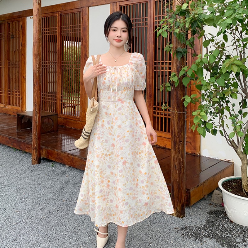 เดรสแขนสั้น มีไซส์ L-4XLอก 38-47 นิ้ว ใส่ได้ทั้งสาวหุ่นดีน่ารักจนถึงสาวอวบพลัสไซส์ จัดส่งฟรี! ทักแชทสั่งซื้อ