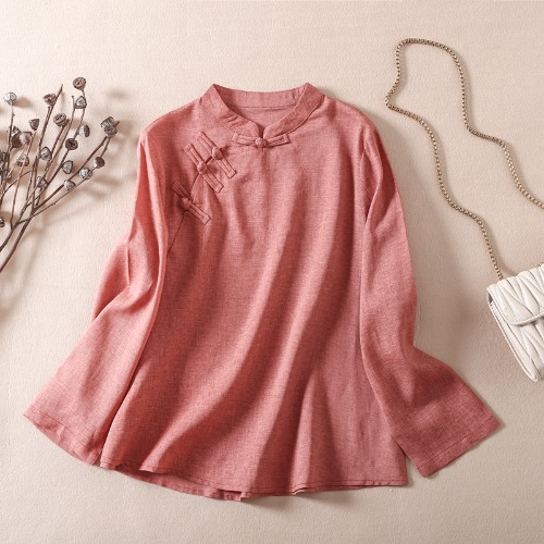 เสื้อลินิน เสื้อผ้าฝ้ายลินิน เสื้อเชิ้ตผ้าลินิน