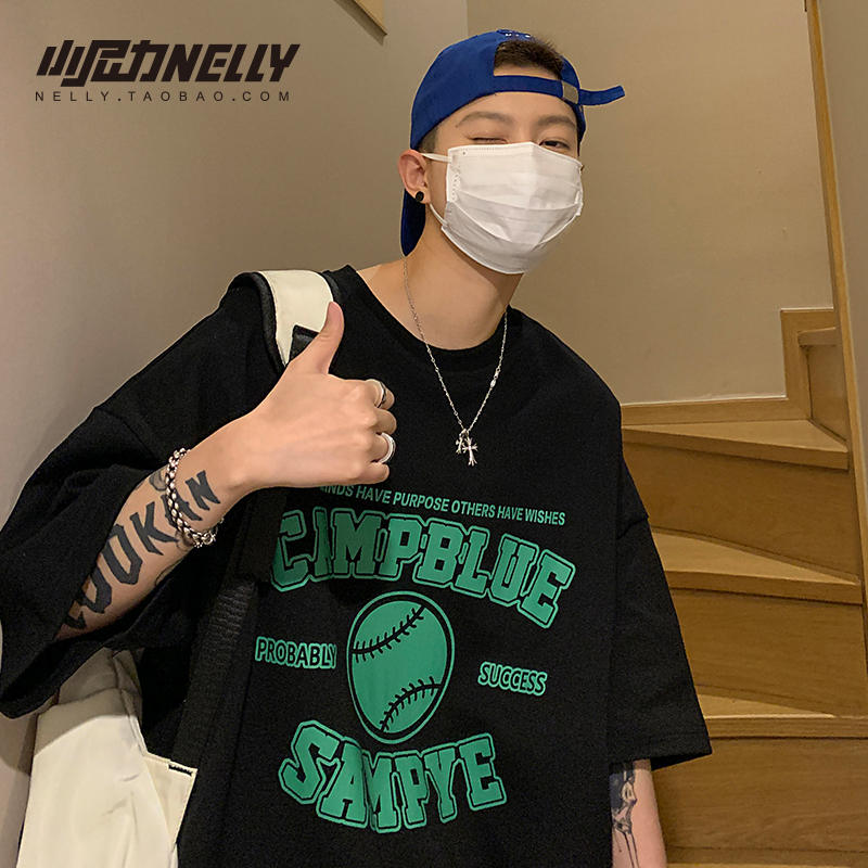 เสื้อยืดคอกลม ผู้ชาย เสื้อยืดผู้ชายเกาหลี เสื้อยืดเกาหลี แบรนด์ NELLY