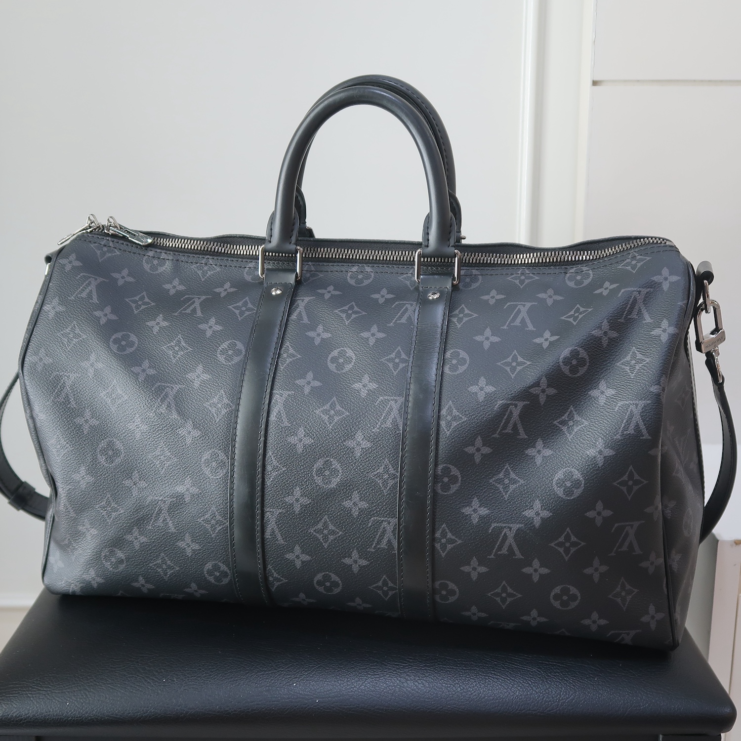 LV Monogram Eclipse Keepall 45 bandouliere