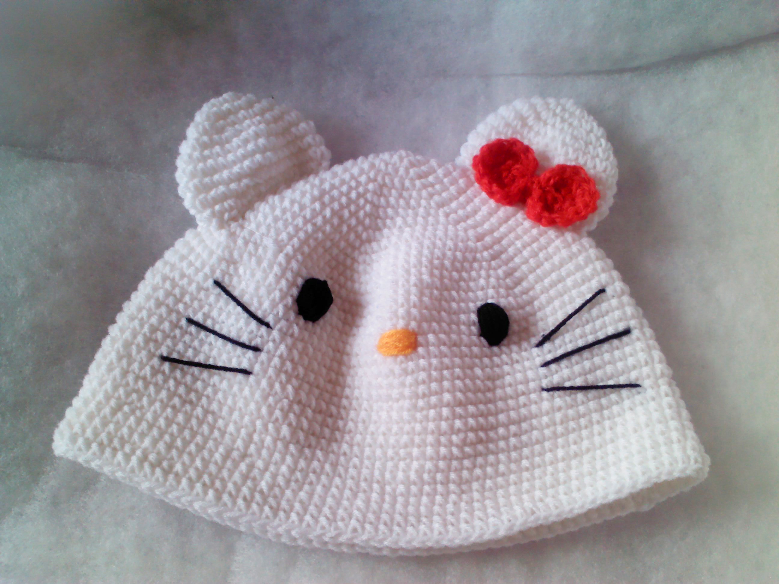 หมวกคิตตี้สีขาว