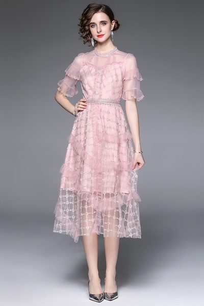 ชุดเดรสยาวสวยๆ ชุดเดรสยาวใส่สบาย ใส่ทำงาน