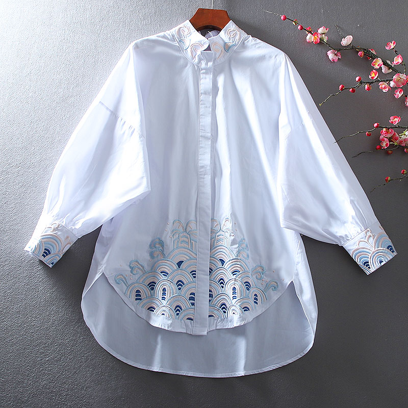เสื้อลินิน เสื้อผ้าฝ้ายลินิน เสื้อเชิ้ตผ้าลินิน ปักลายสวยๆด้วยด้าย สไตล์VINTAGE BY Dreamroom