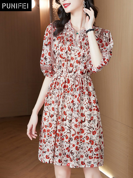 เดรสวัยผู้ใหญ่40-60ปี เดรสคุณแม่ ชุดเดรสทำงานวัยผู้ใหญ่ แบรนด์ MAMA DRESS