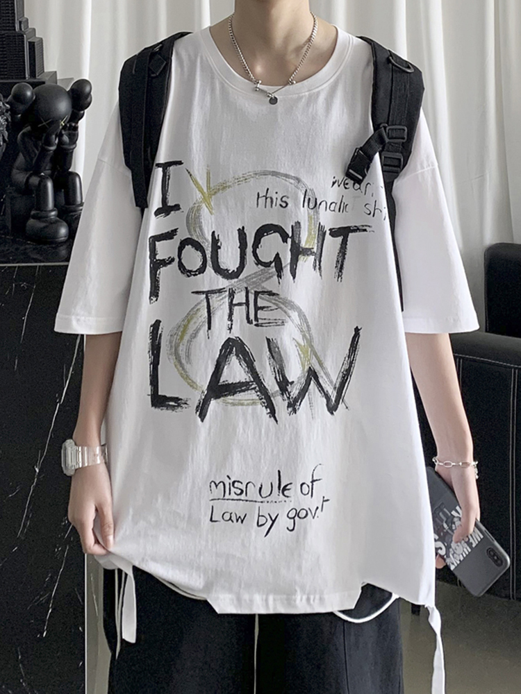 เสื้อยืดผู้ชายอ้วน S-5XL(อกเสื้อ39-51นิ้ว)