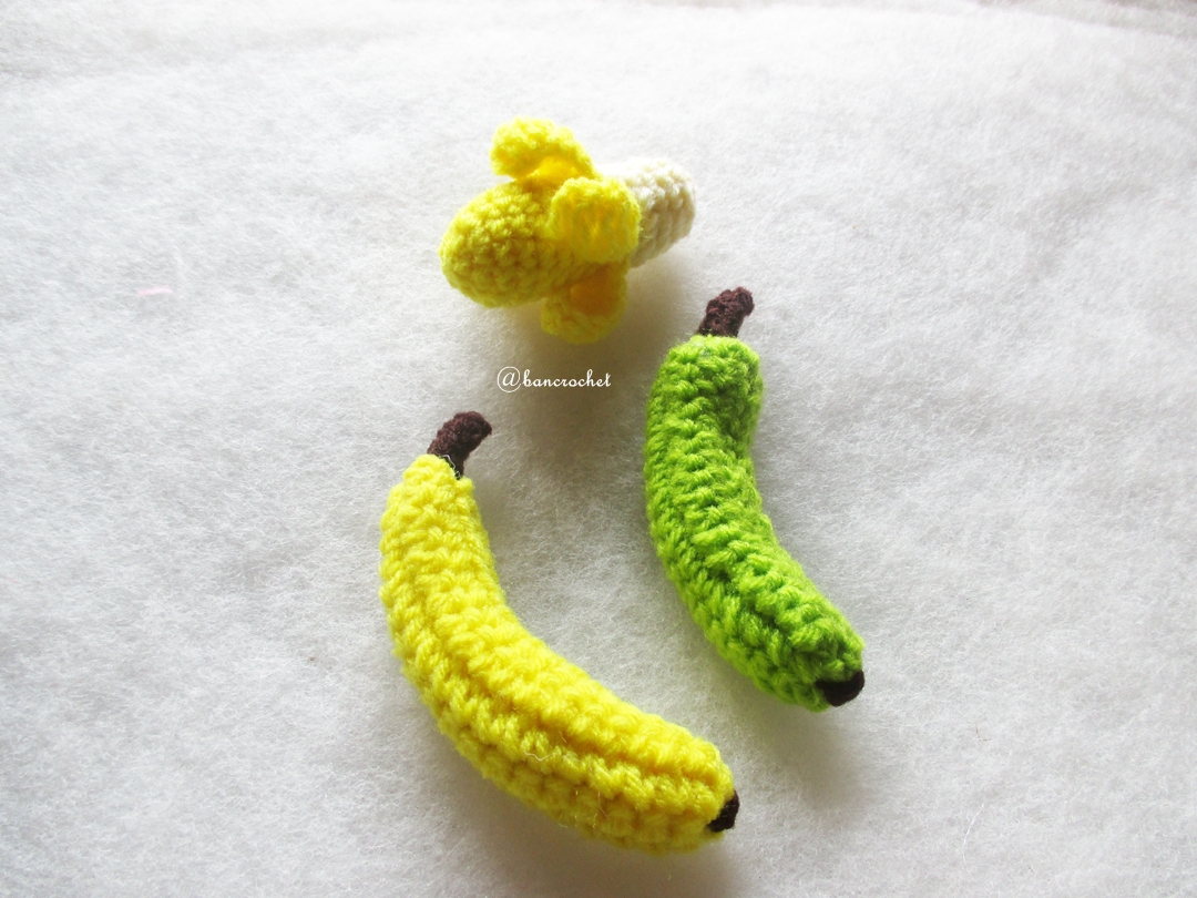 กล้วยถักโครเชต์ banana fruit crochet