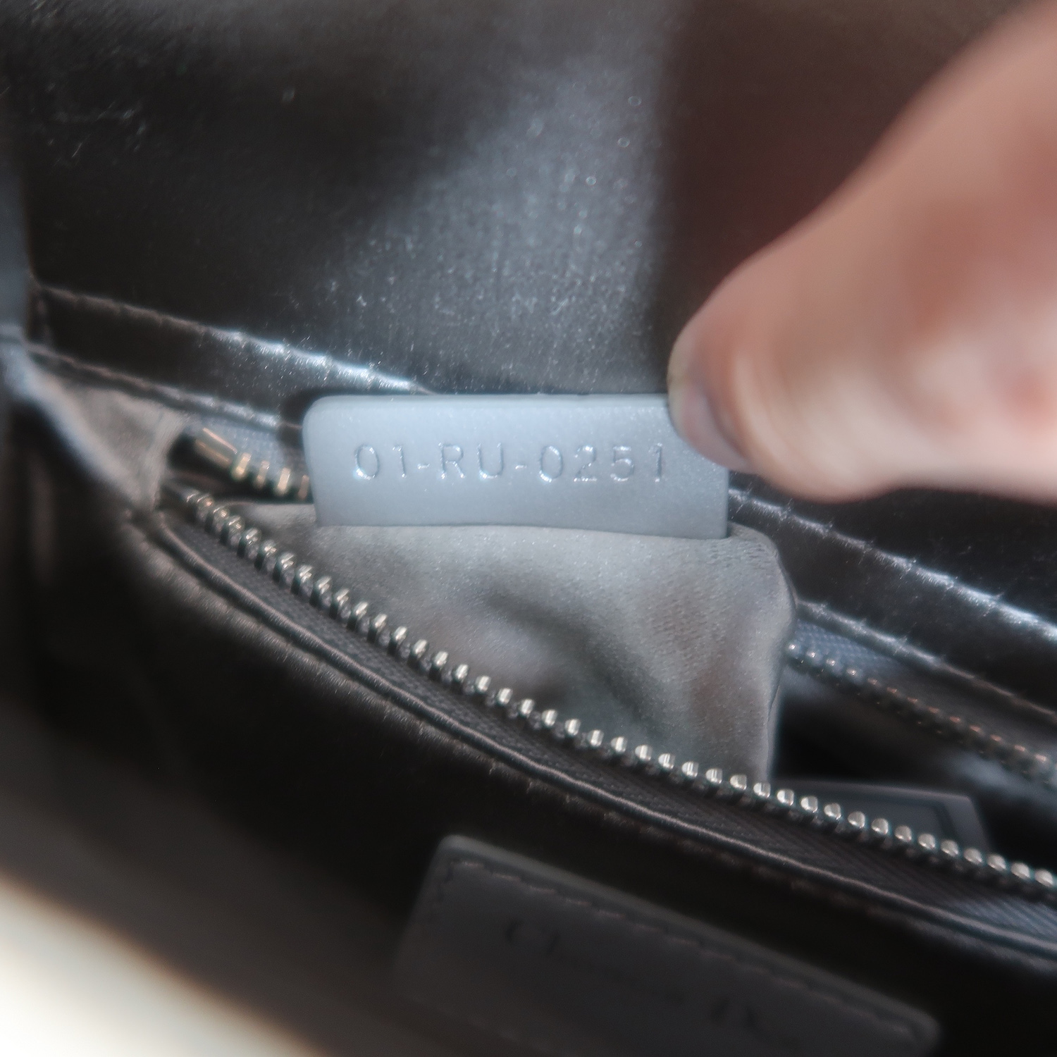 Christian Dior Grey Strass Cannage Satin Mini Lady Dior SHW