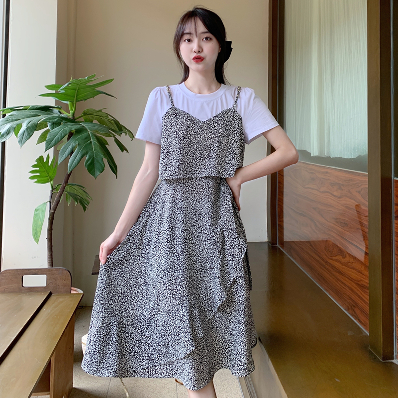 เดรสวัยรุ่น-เดรสคนอ้วนวัยรุ่น L-4XL(อก38-46 นิ้ว)