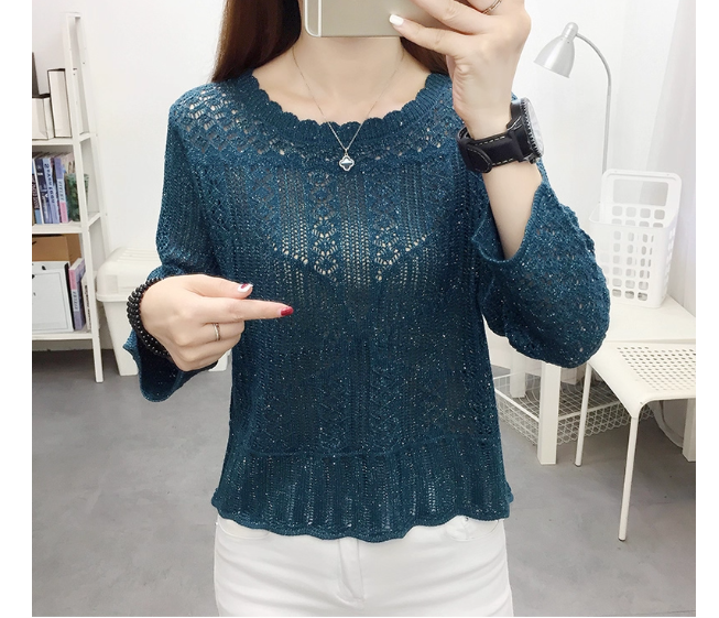 เสื้อลูกไม้ สไตล์ ไหมถัก แบบสวย ๆ เสื้อลูกไม้ ผู้ใหญ่ วัยทำงาน ใส่สวย หลากสี เสื้อลูกไม้สวย ๆ ใส่ทำงาน 838454