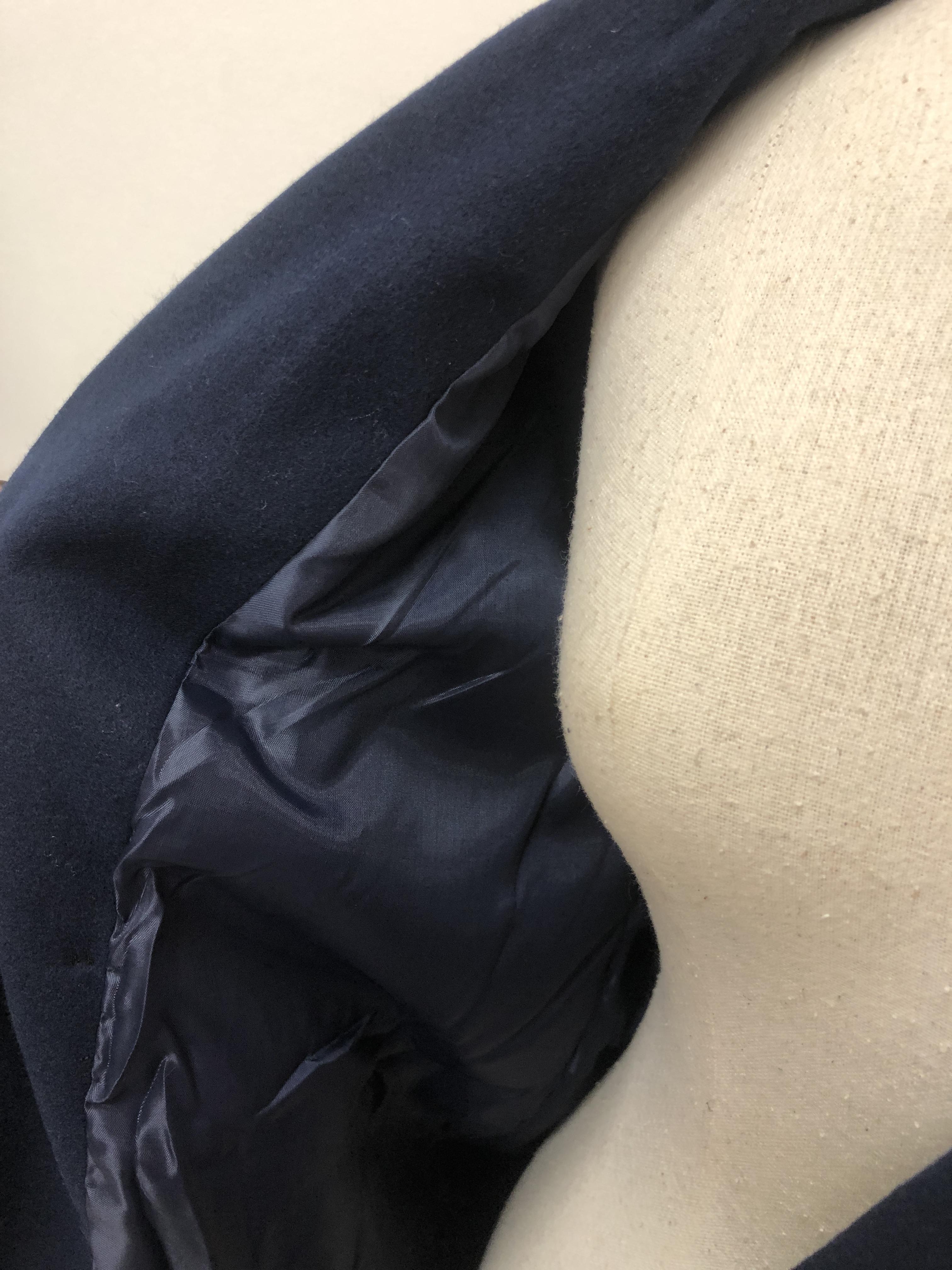 เสื้อโค้ทกันหนาว สไตล์นักเรียนเกาหลี ผ้าวูลผสมเนื้อดี เนื้อกำลังดีเป็นทรงไม่หนัก พร้อมส่ง DARK BLUE