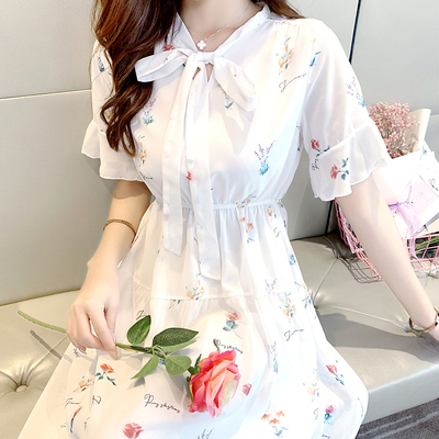 เดรสวัยรุ่น เดรสลูกไม้ชีฟอง By Meiyi women's clothing